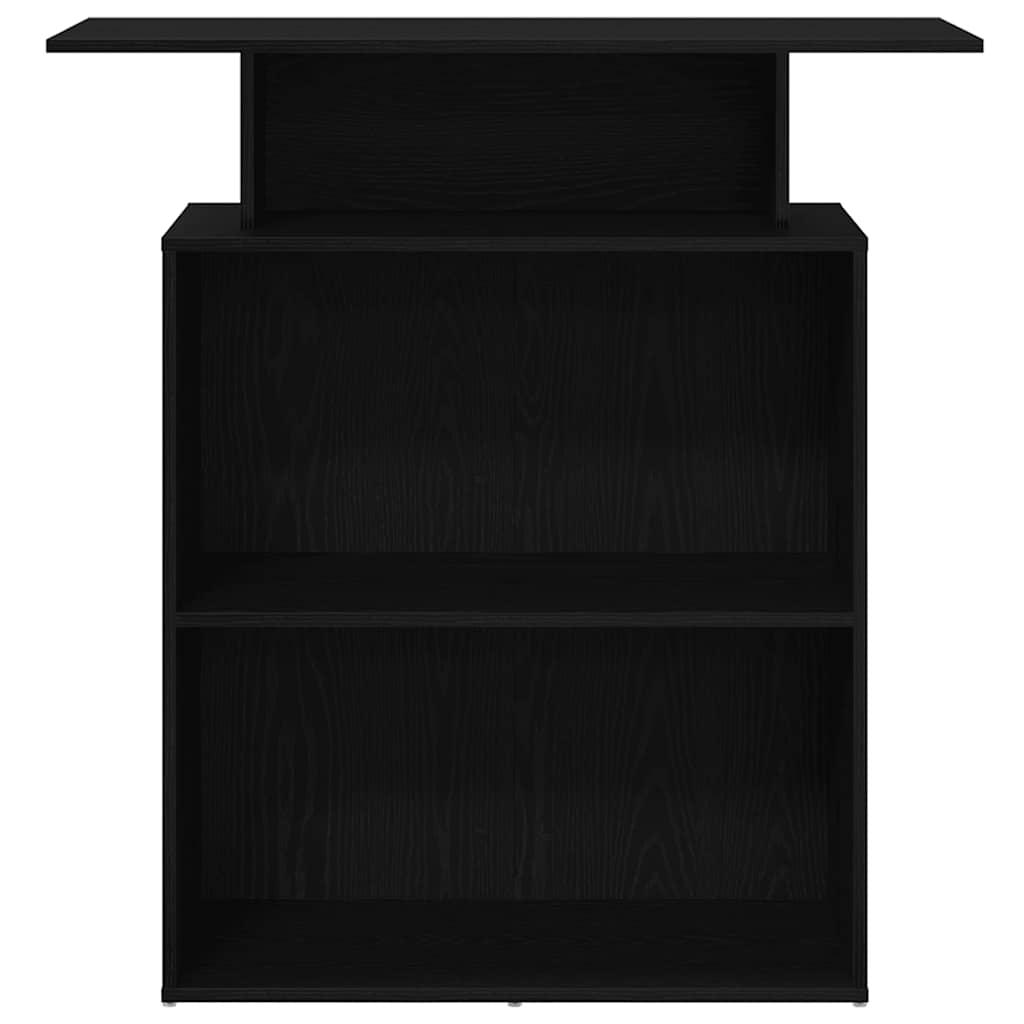 Registratūra Juoda 100x40x104 cm apdirbta mediena