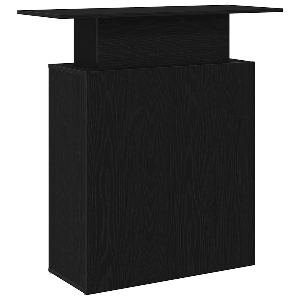 Registratūra Juoda 100x40x104 cm apdirbta mediena