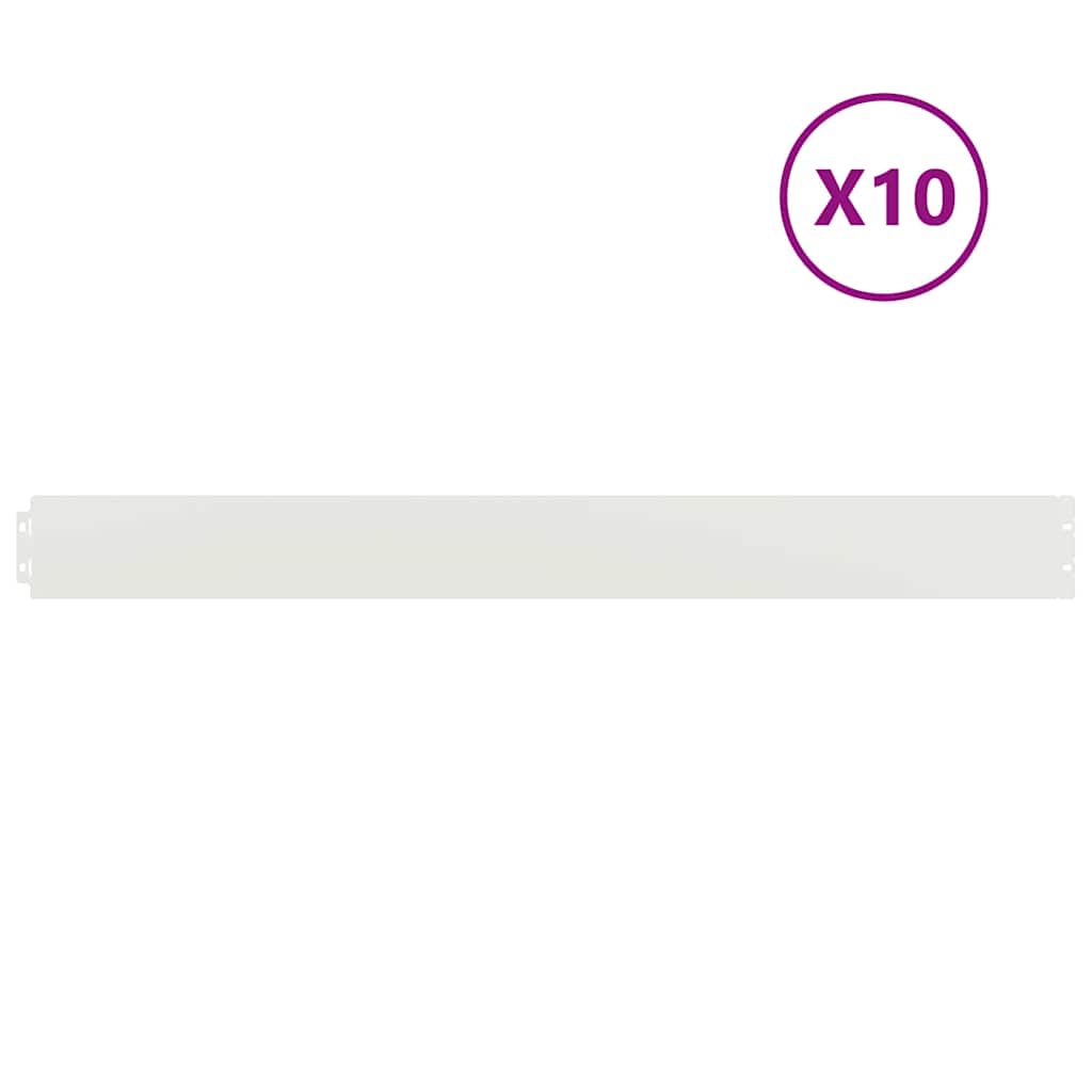 vejos apvadai 10 vnt balti 10x103 cm šaltai valcuotas plienas