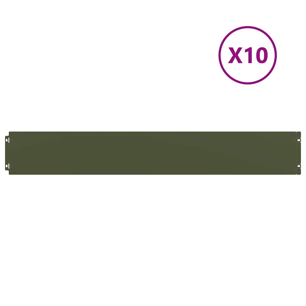 vejos apvadai 10 vnt Olive Green šaltai valcuotas plienas