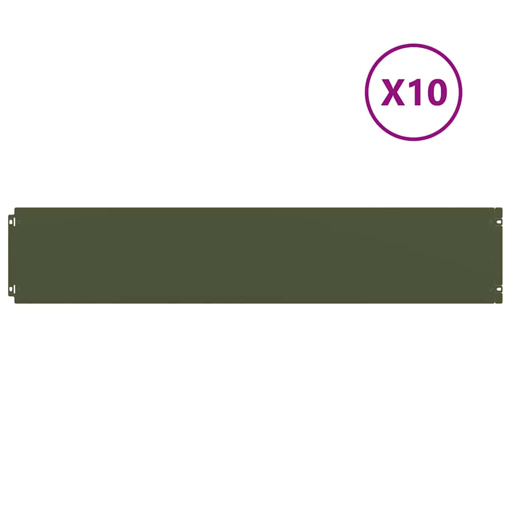 vejos apvadai 10 vnt Olive Green šaltai valcuotas plienas