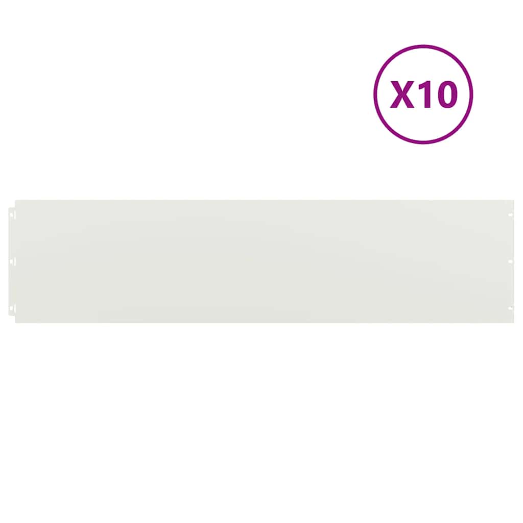 vejos apvadai 10 vnt balti 25x103 cm šaltai valcuotas plienas