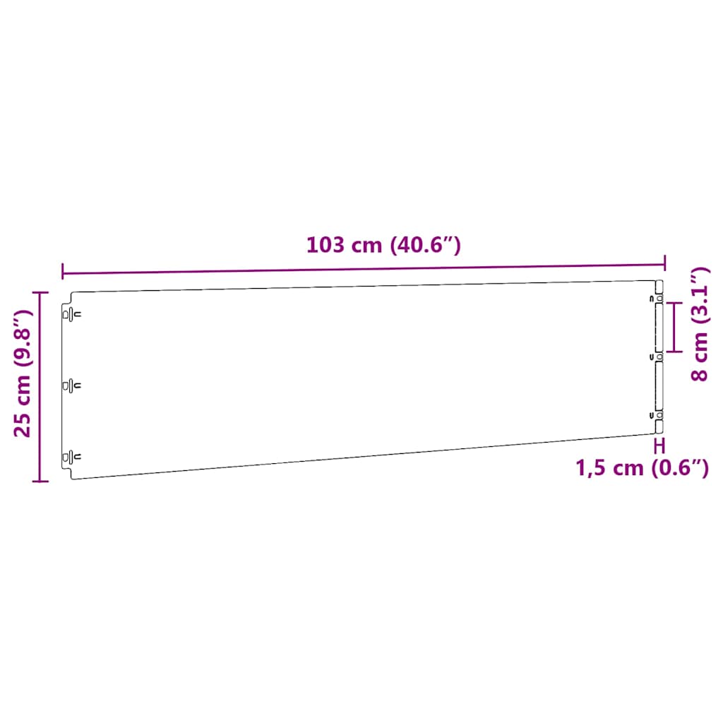 vejos apvadai 10 vnt balti 25x103 cm šaltai valcuotas plienas