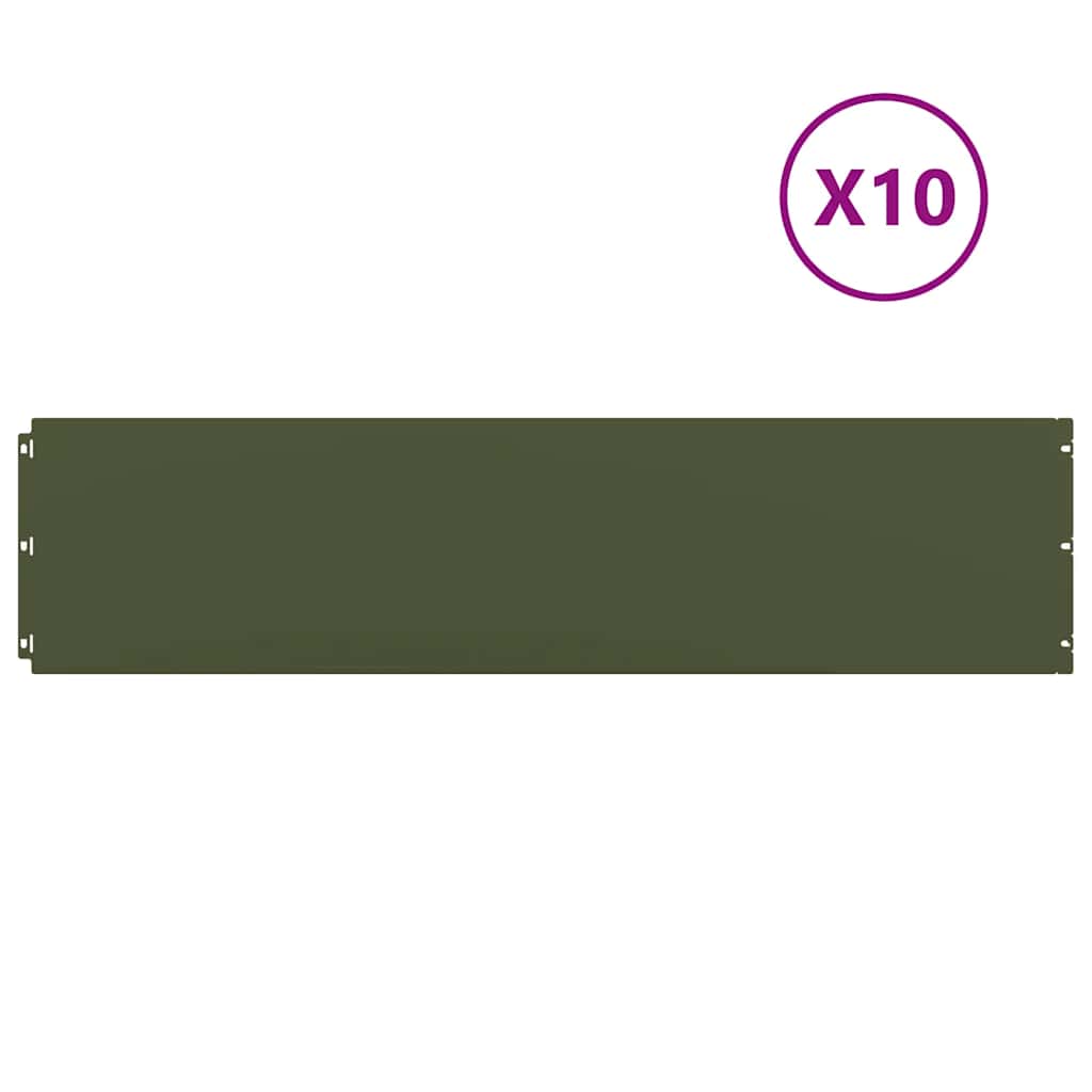 vejos apvadai 10 vnt Olive Green šaltai valcuotas plienas