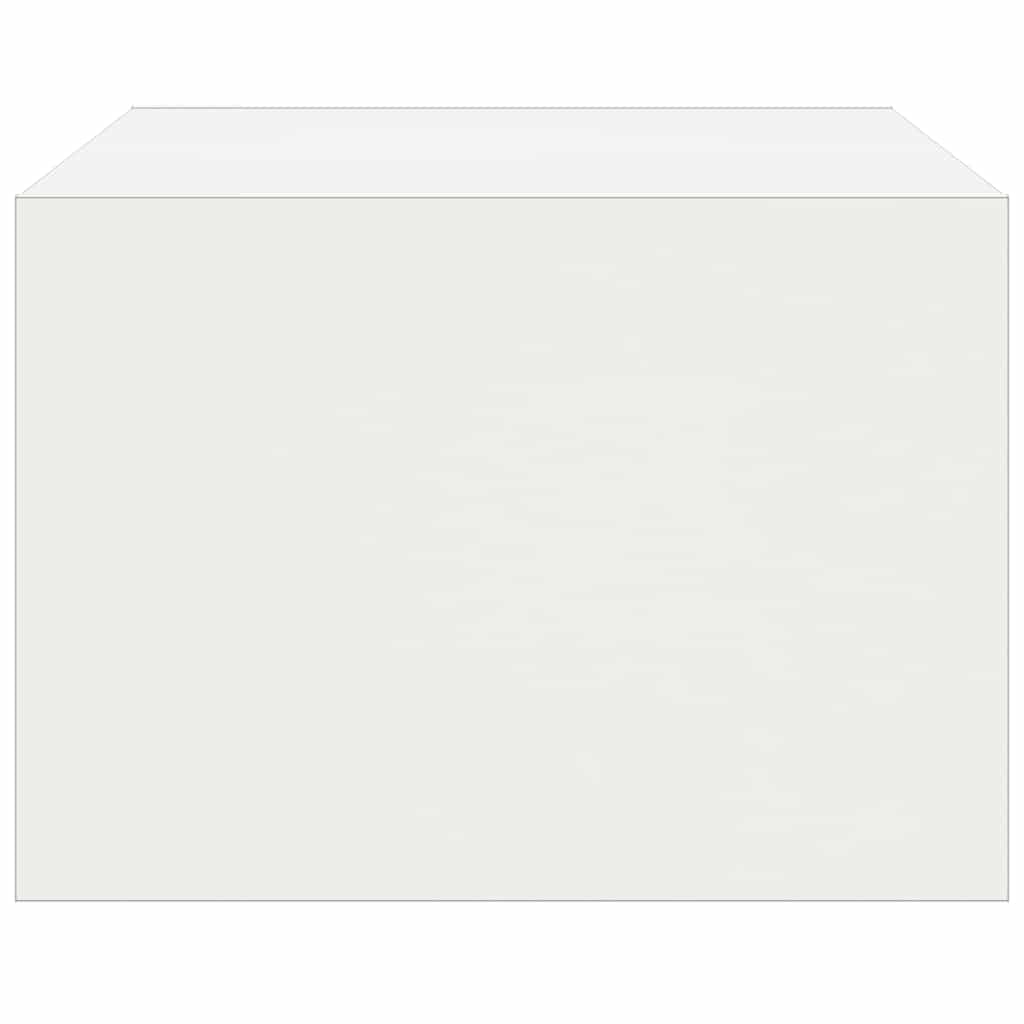 Televizoriaus spintelė su LED apšvietimu, balta, 75x35,5x25 cm
