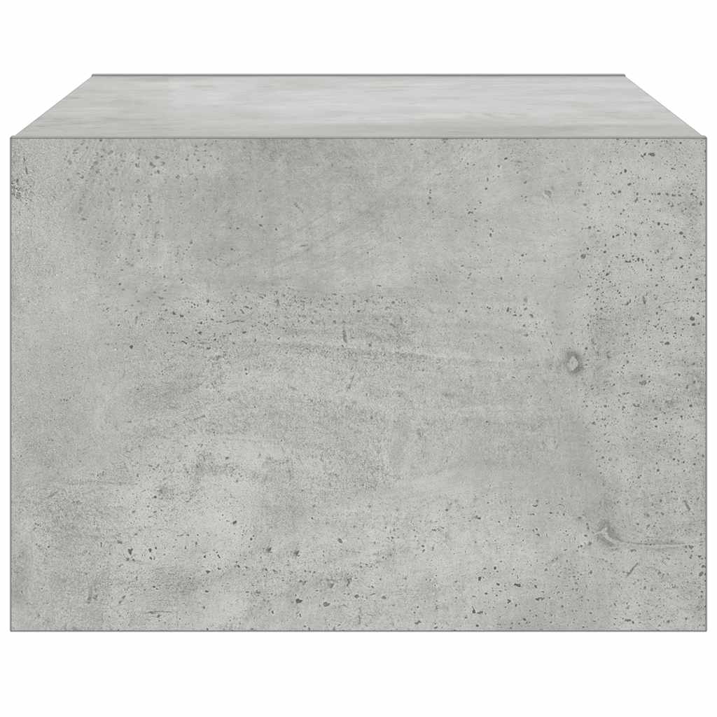 TV spintelė su LED apšvietimu, betono pilka, 75x35,5x25 cm