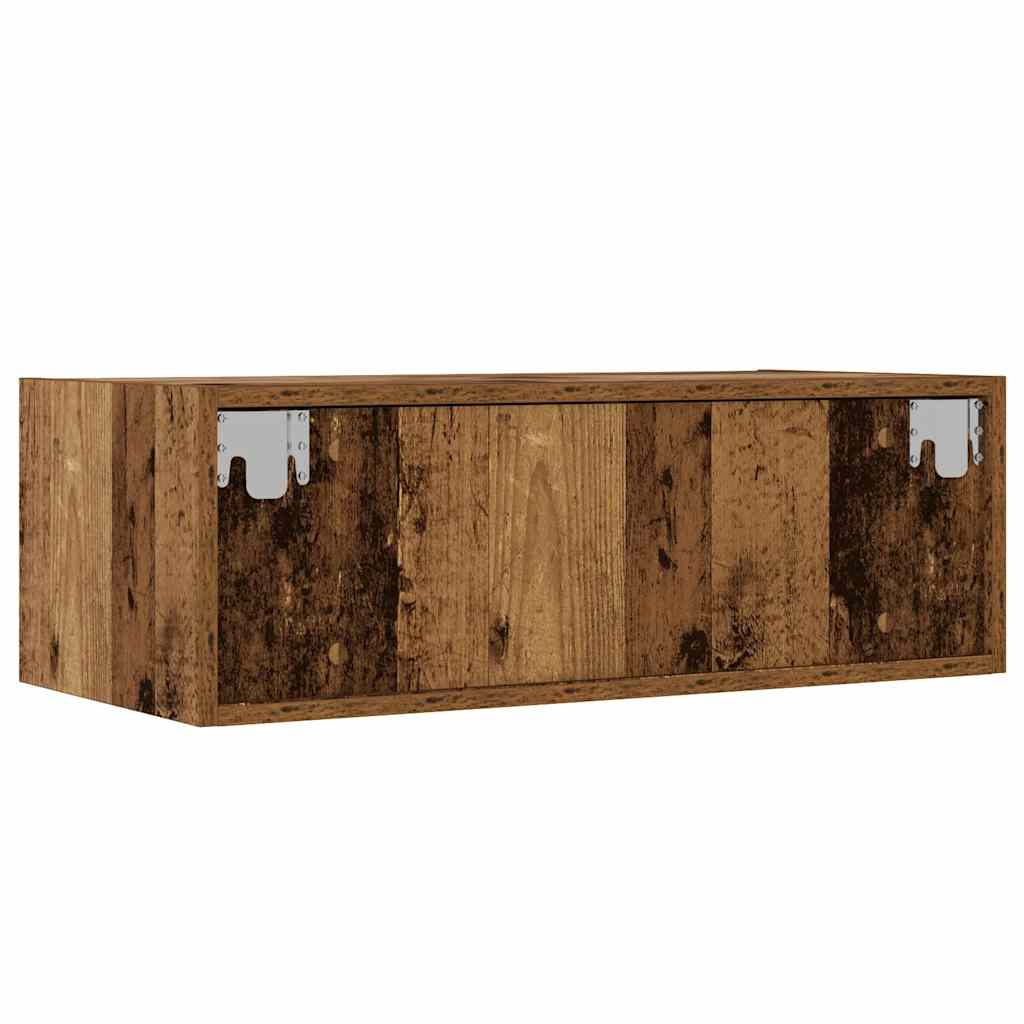 Televizora skapītis ar LED, koka, 75x35,5x25 cm