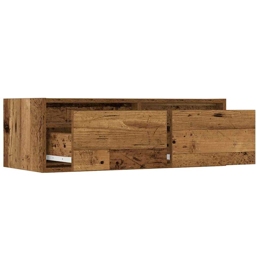Televizora skapītis ar LED, koka, 75x35,5x25 cm
