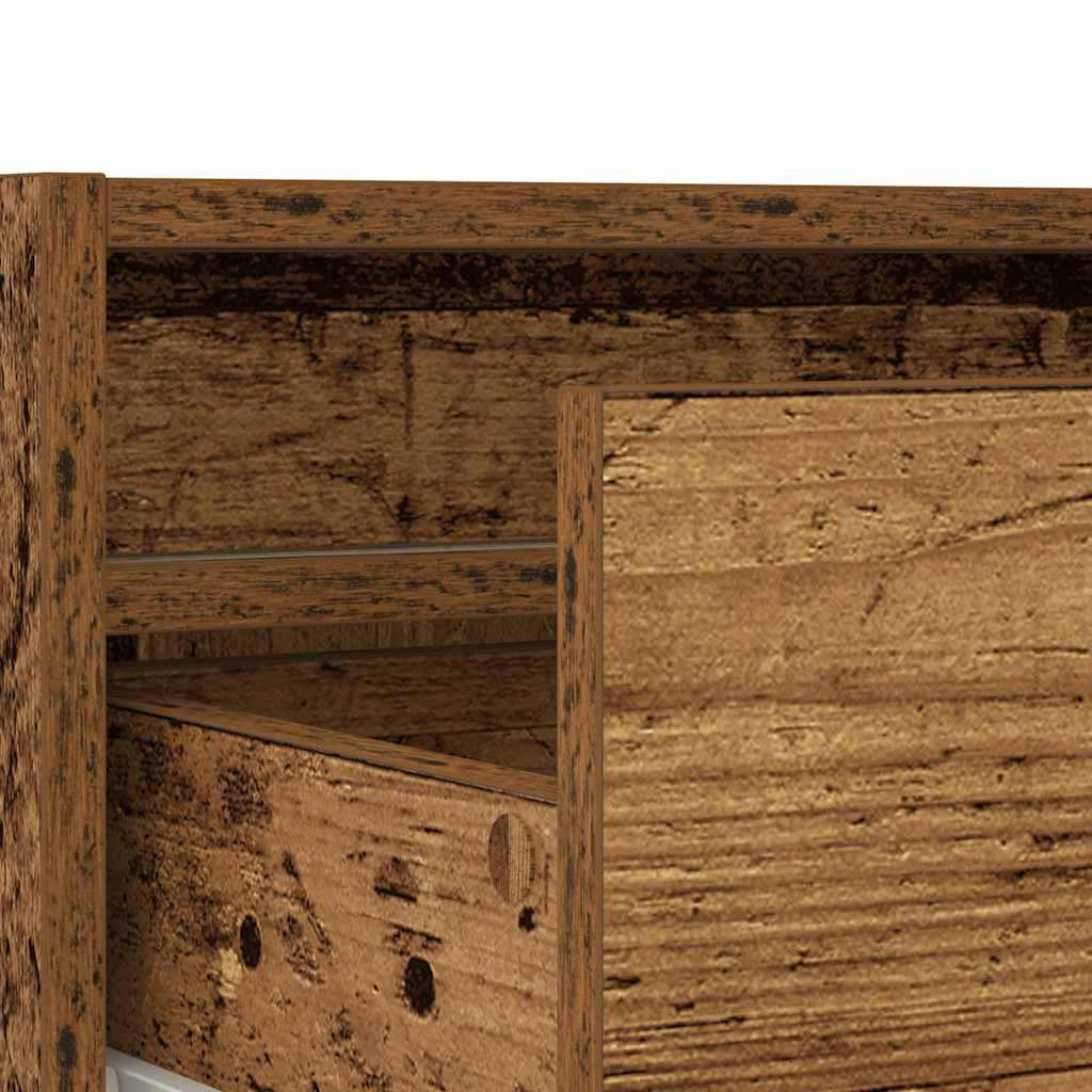 Televizora skapītis ar LED, koka, 75x35,5x25 cm