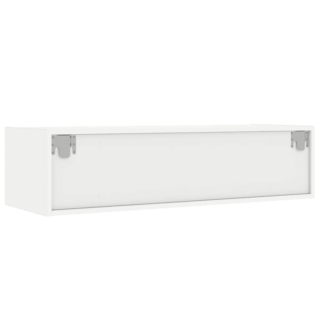LED TV cabinet, white, 100x35.5x25 cm