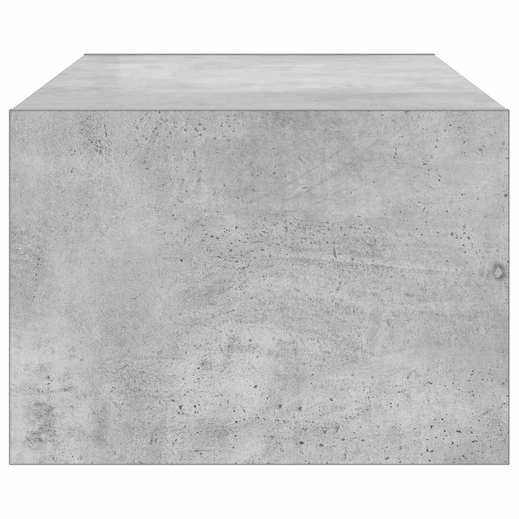 TV spintelė su LED apšvietimu, betono pilka, 100X35,5x25 cm