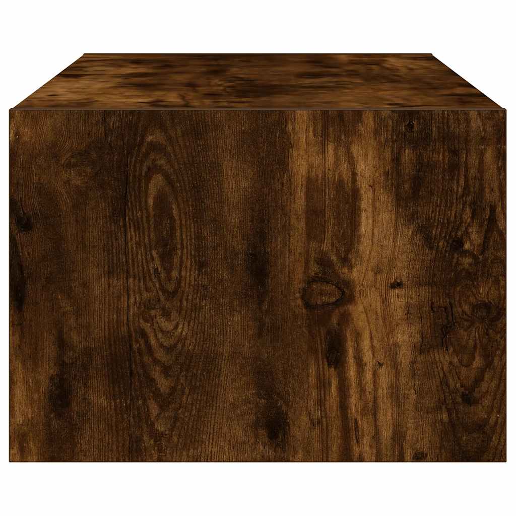 TV spintelė su LED lemputėmis, dūminio ąžuolo, 100X35,5x25 cm