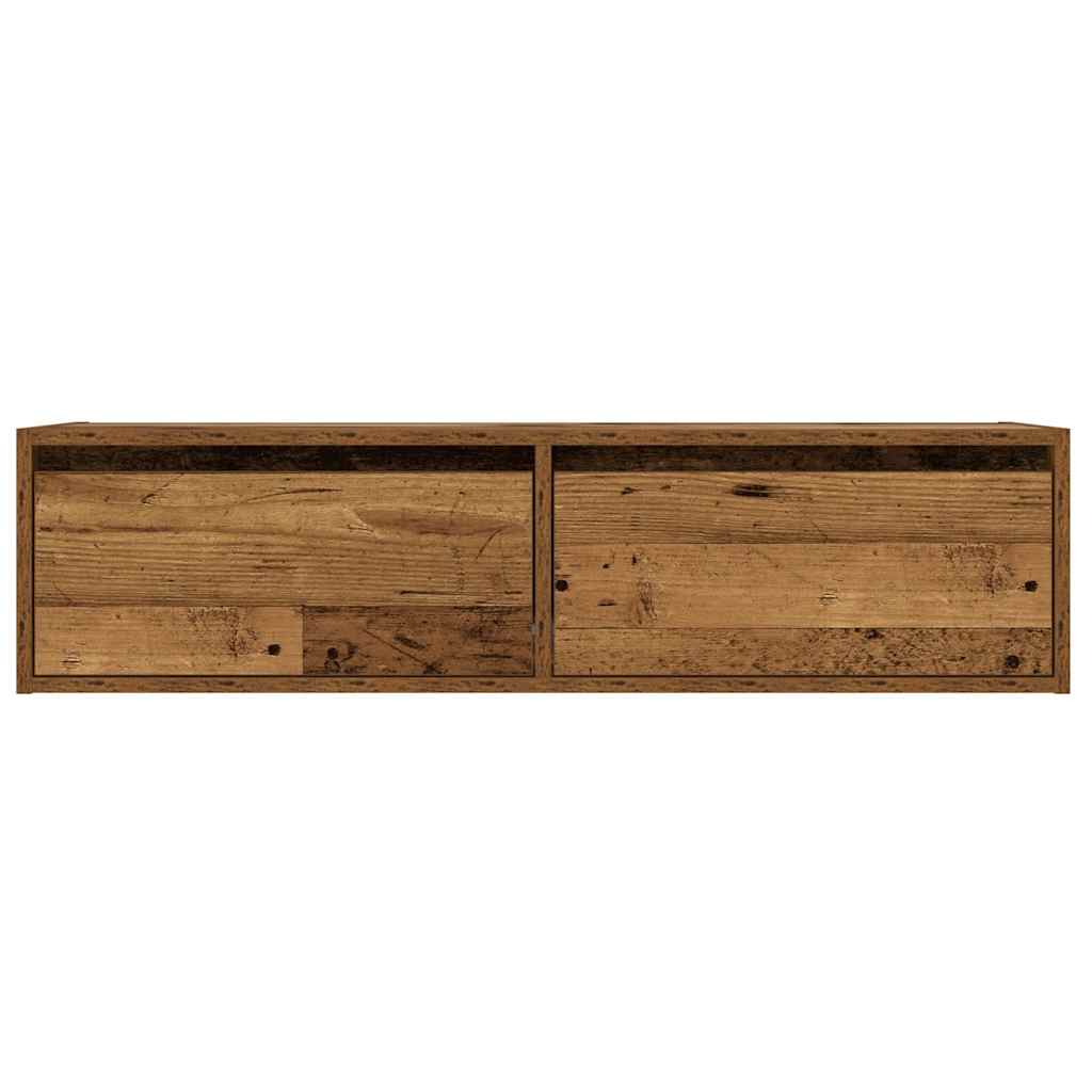 TV skapītis ar LED, koka, 100x35,5x25 cm