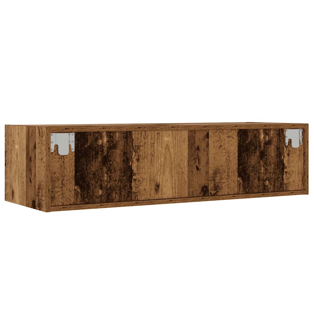 TV skapītis ar LED, koka, 100x35,5x25 cm
