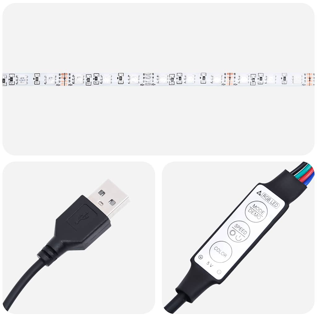 Televizoriaus spintelė su LED, artisano, 100X35,5x25 cm