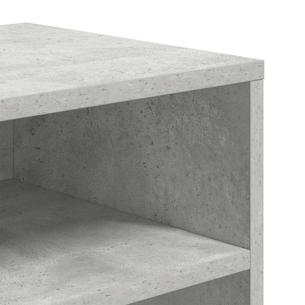 Spintelė knygoms, betono pilka, 66x31x80 cm, MDP