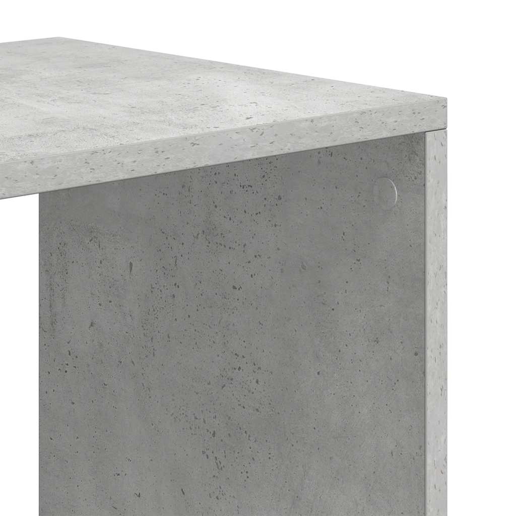 Spintelė knygoms, betono pilka, 66x31x112 cm, MDP