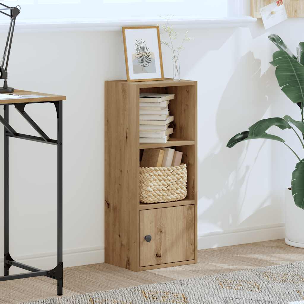Bookcase, artisan oak, 31x24x77cm, engineered wood