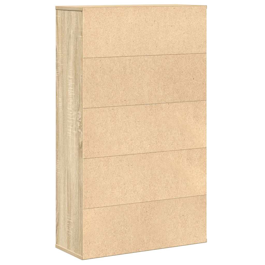 Grāmatu plaukts, Sonoma ozols, 60x24x101,5cm, apstrādāta koksne