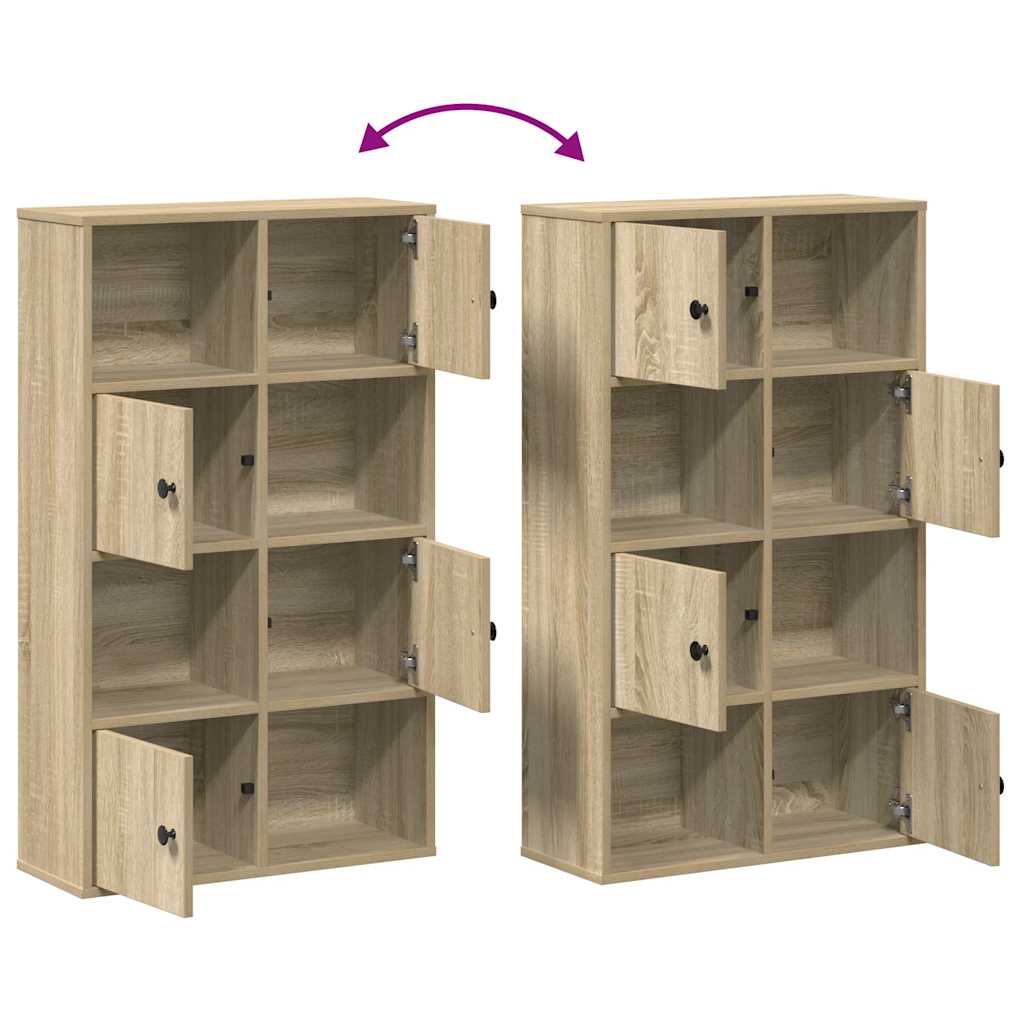 Grāmatu plaukts, Sonoma ozols, 60x24x101,5cm, apstrādāta koksne