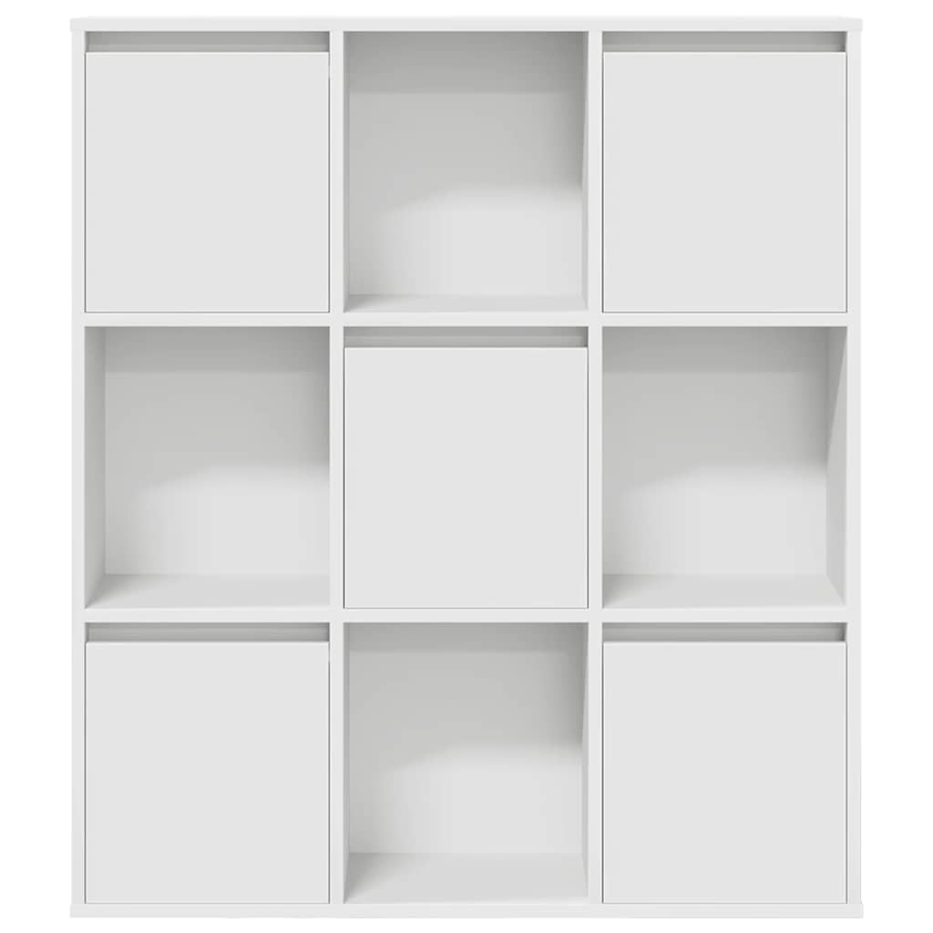 Grāmatu plaukts, balts, 89x24x101,5cm, apstrādāta koksne