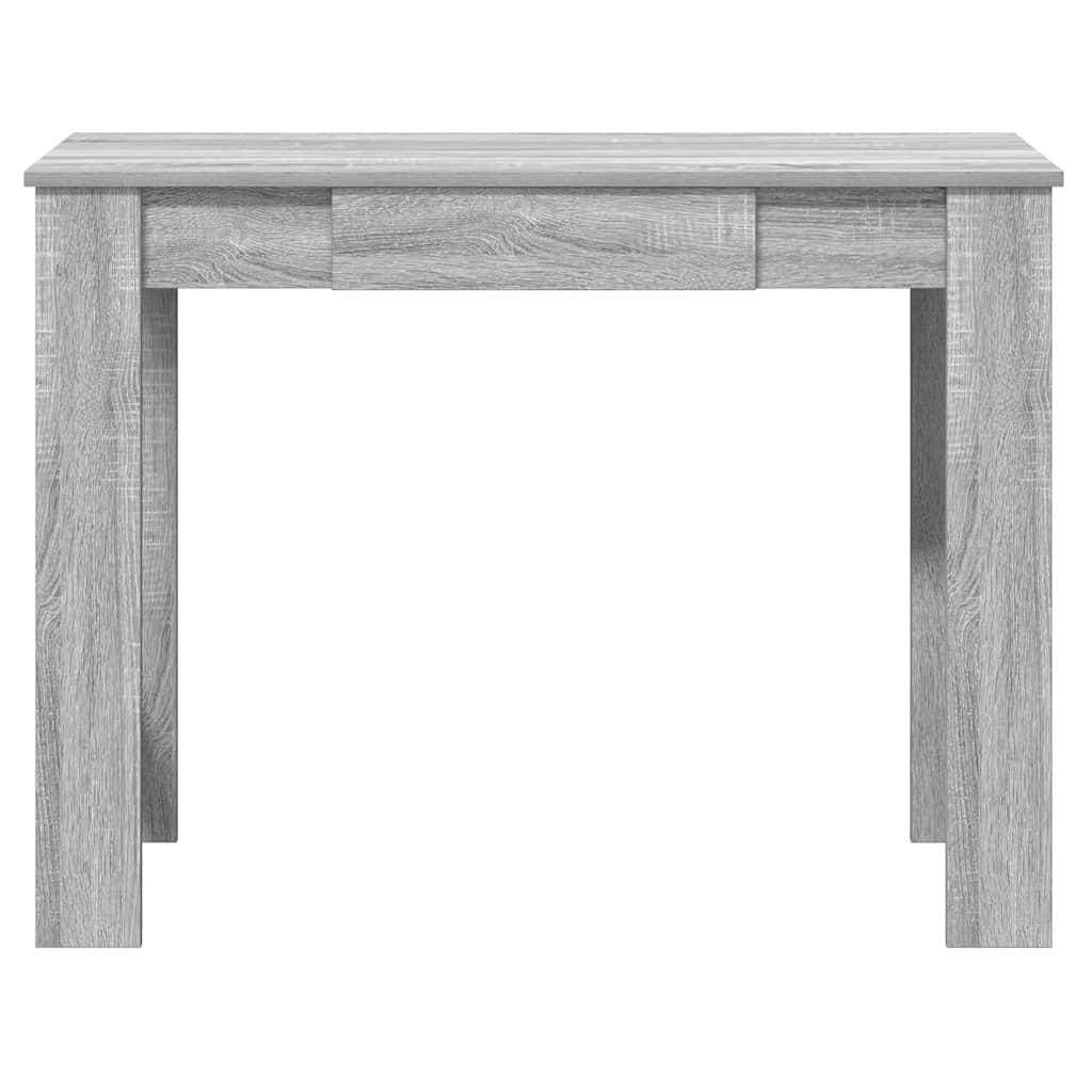 Desk, gray oak, 100x45x75cm, engineered wood