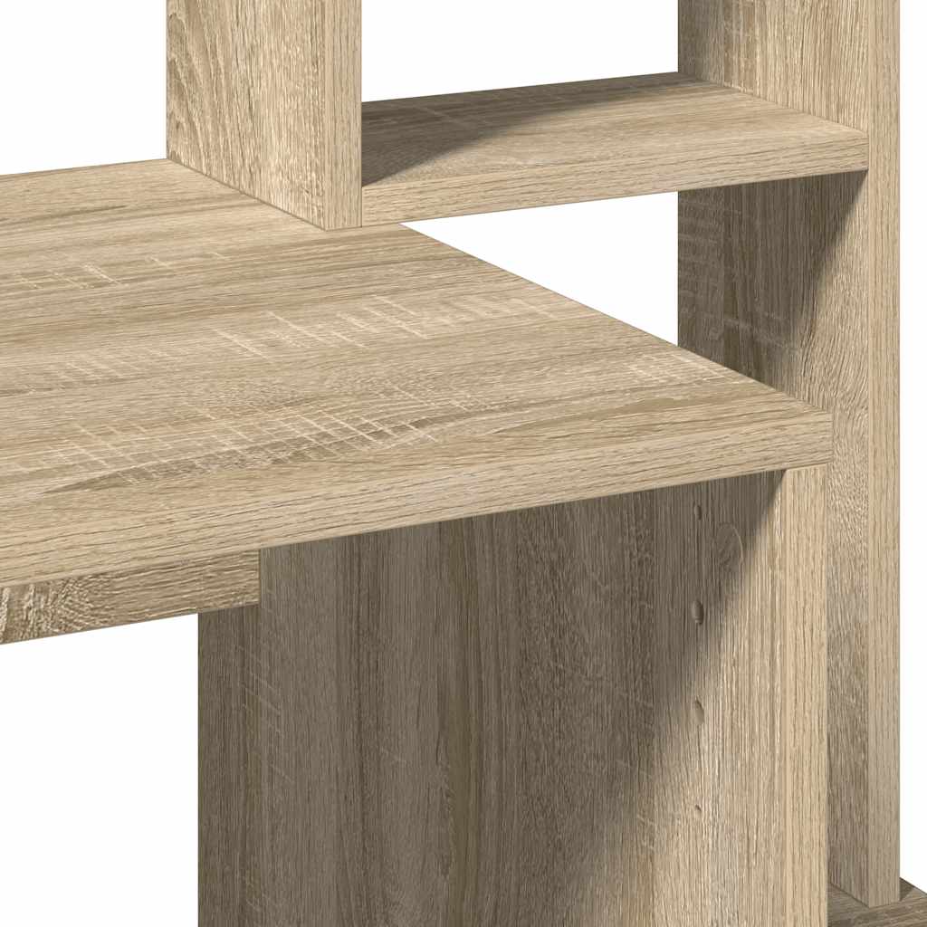 Desk with shelves, oak, 100x45x140cm, wood
