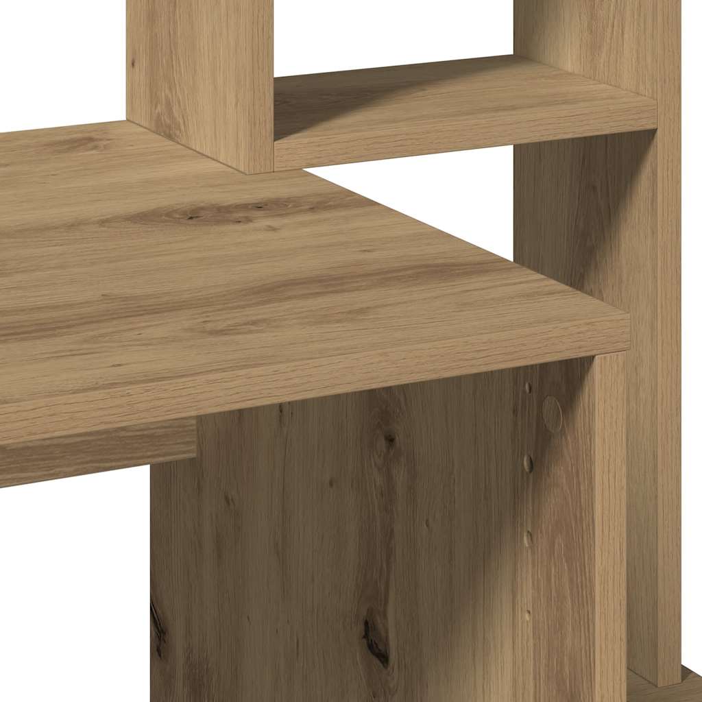 Desk with shelves, artisan, 100x45x140cm, wood