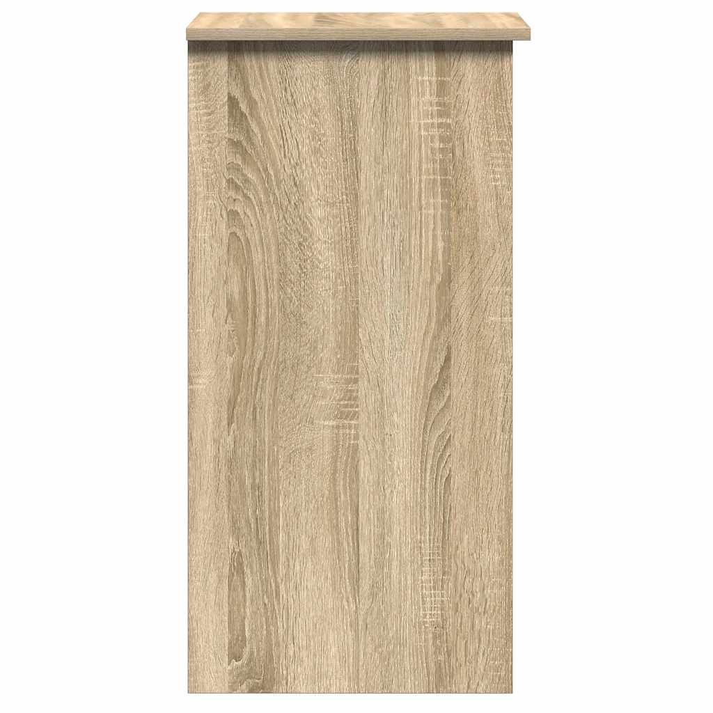 Desk with shelves Sonoma oak engineered wood