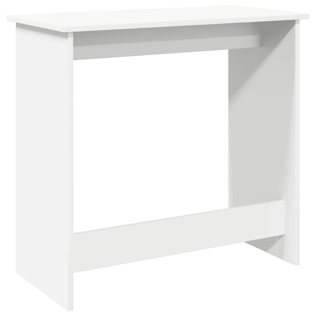 Desk, white, 80x40x75cm, particleboard