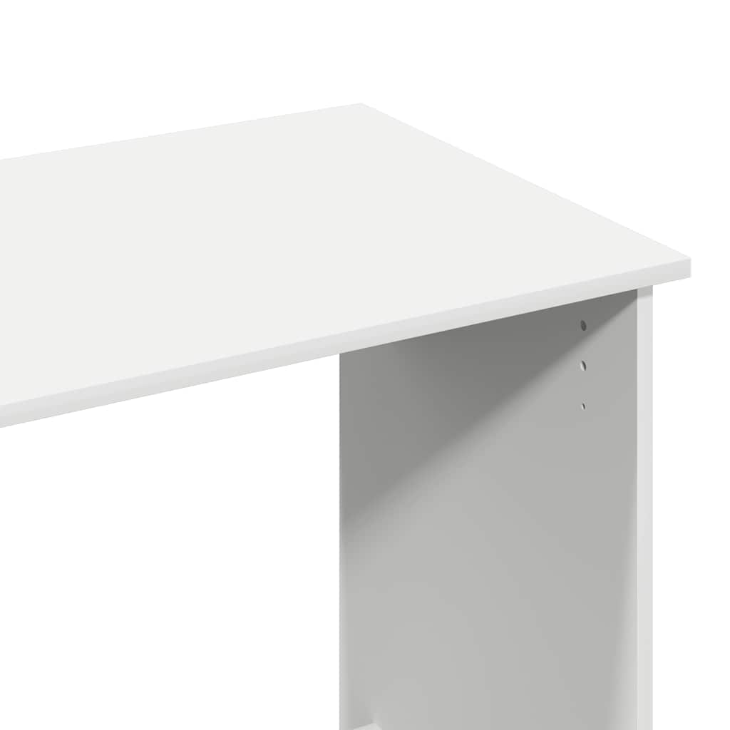 Desk, white, 80x40x75cm, particleboard