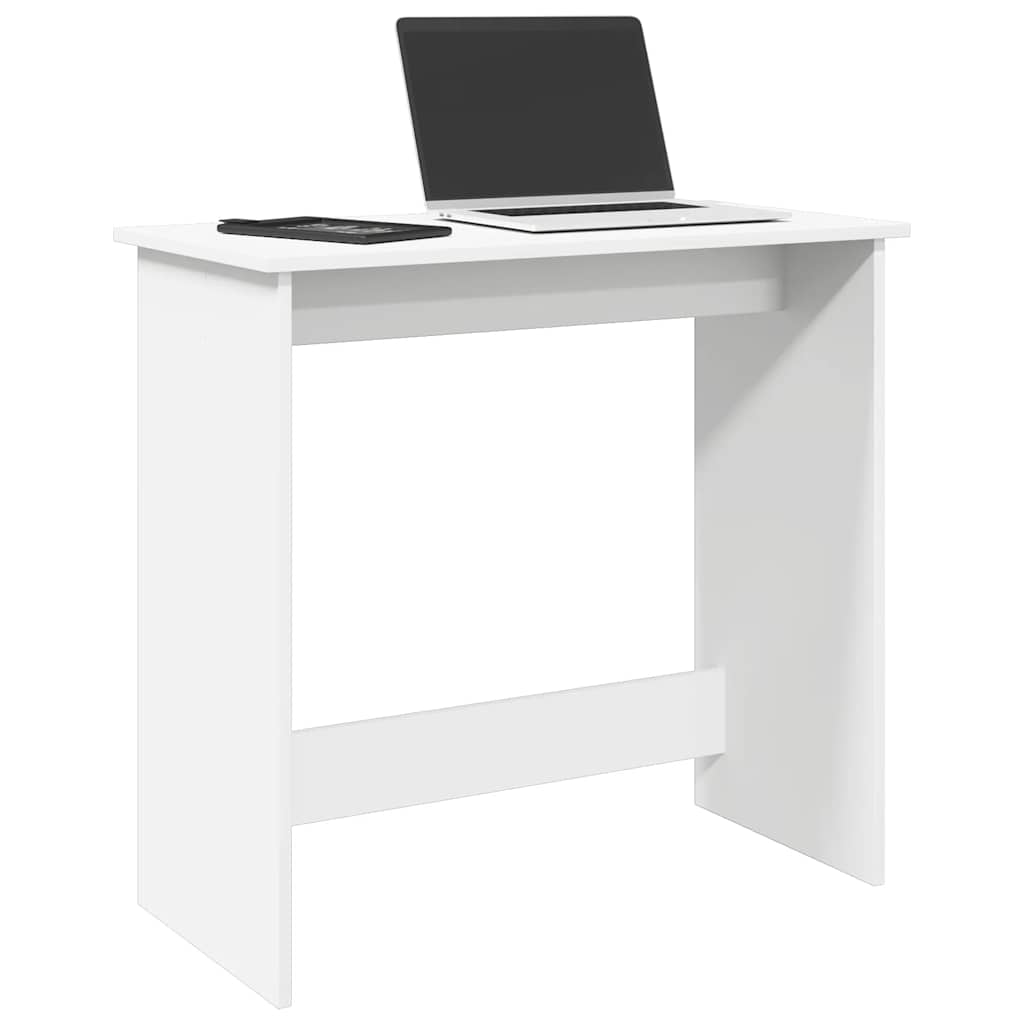 Desk, white, 80x40x75cm, particleboard