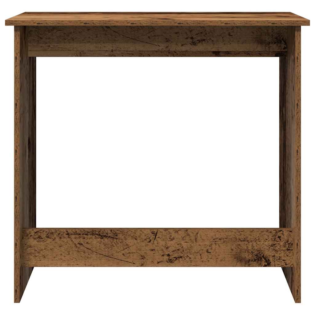 Desk, aged wood color, 80x40x75cm, particleboard