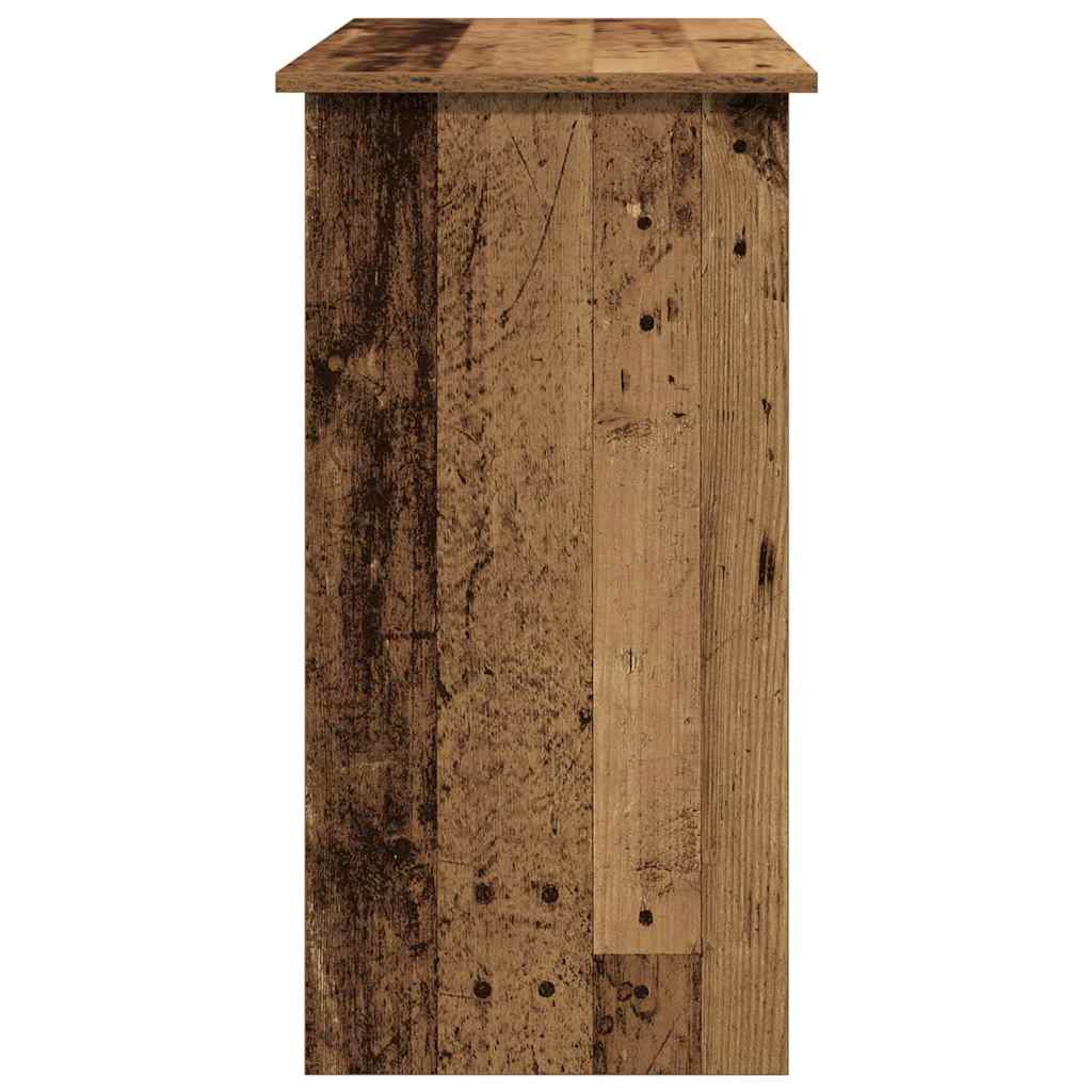 Desk, aged wood color, 80x40x75cm, particleboard