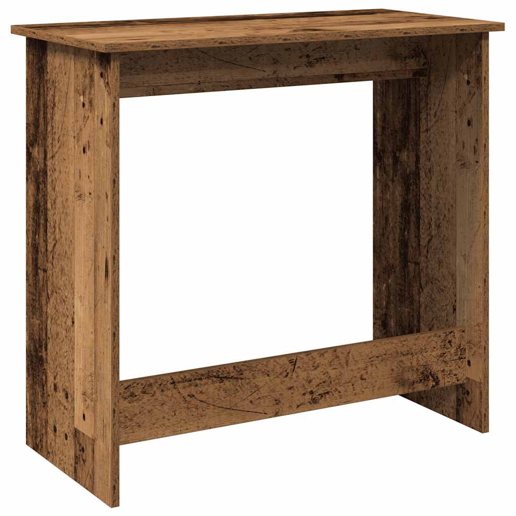 Desk, aged wood color, 80x40x75cm, particleboard