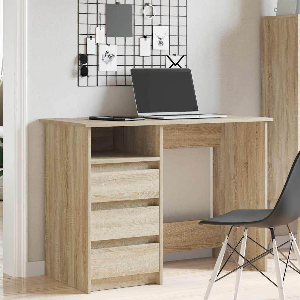 Desk, Sonoma oak, 102x50x75cm, engineered wood