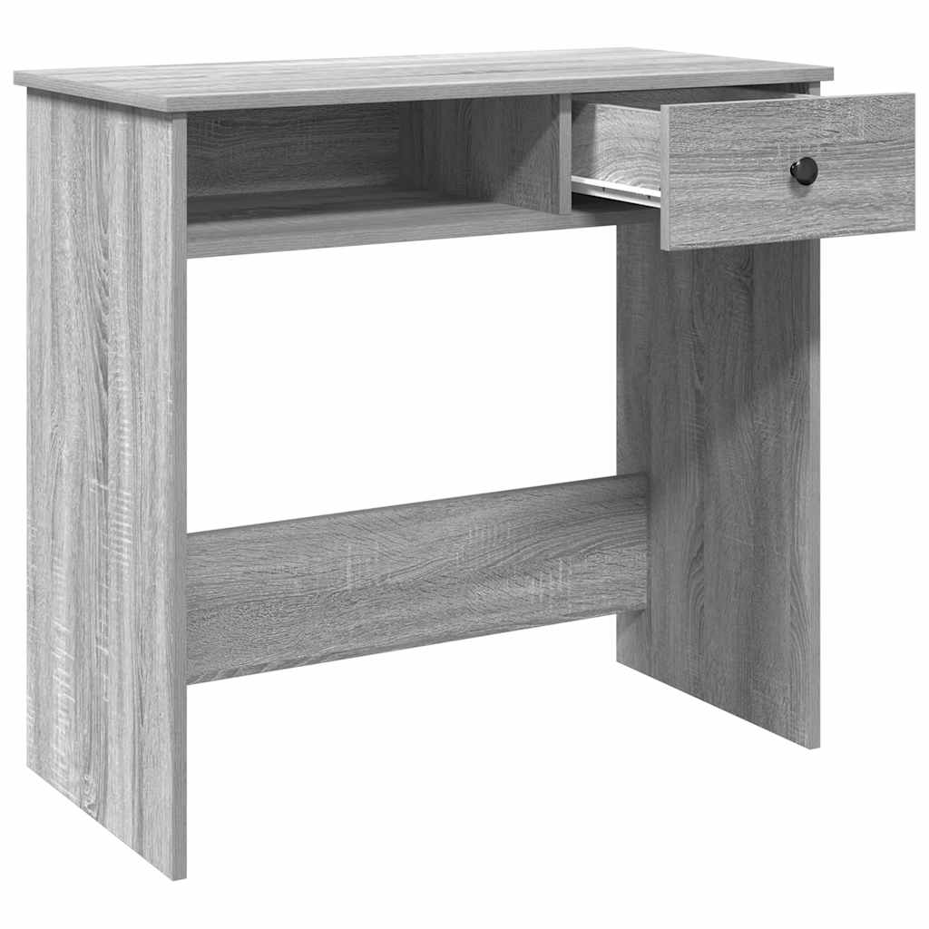 Desk, grey oak colour, 80x40x75cm, wood