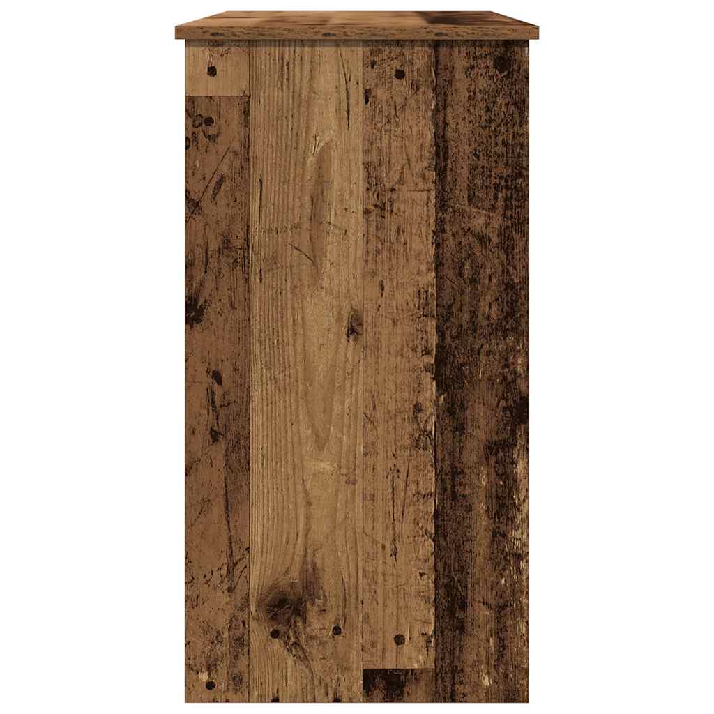 Desk, aged wood color, 80x40x75cm, particleboard