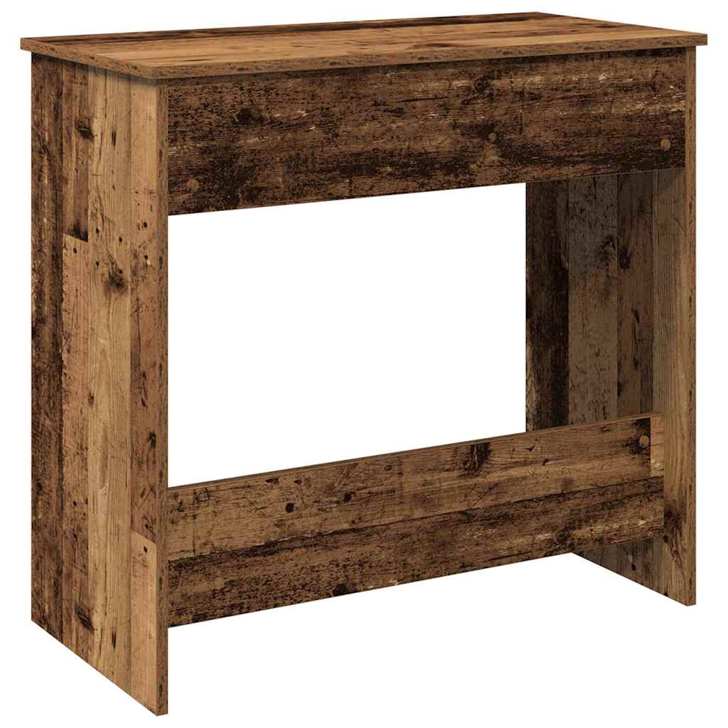 Desk, aged wood color, 80x40x75cm, particleboard