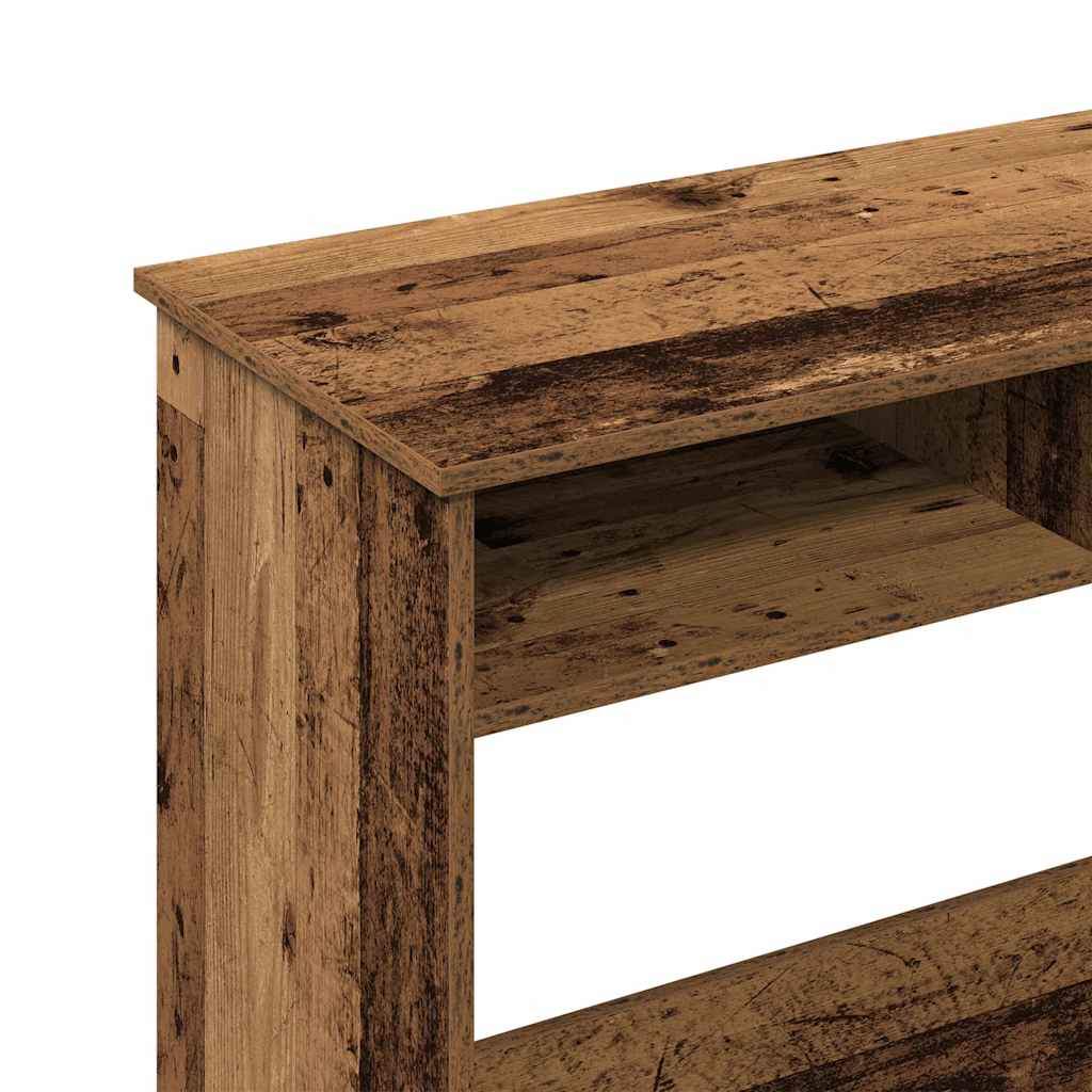 Desk, aged wood color, 80x40x75cm, particleboard