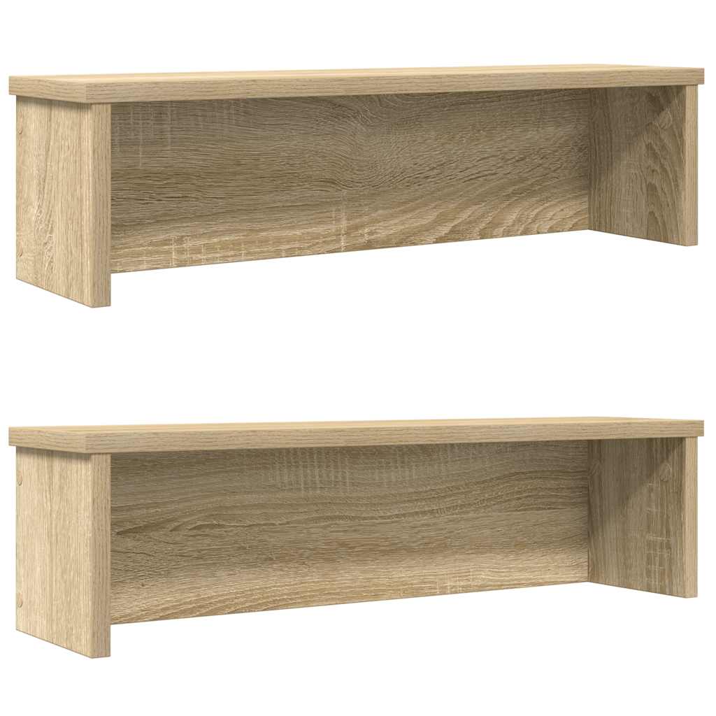 Kitchen shelves, stackable, 2 pcs., oak, 50x15x16cm