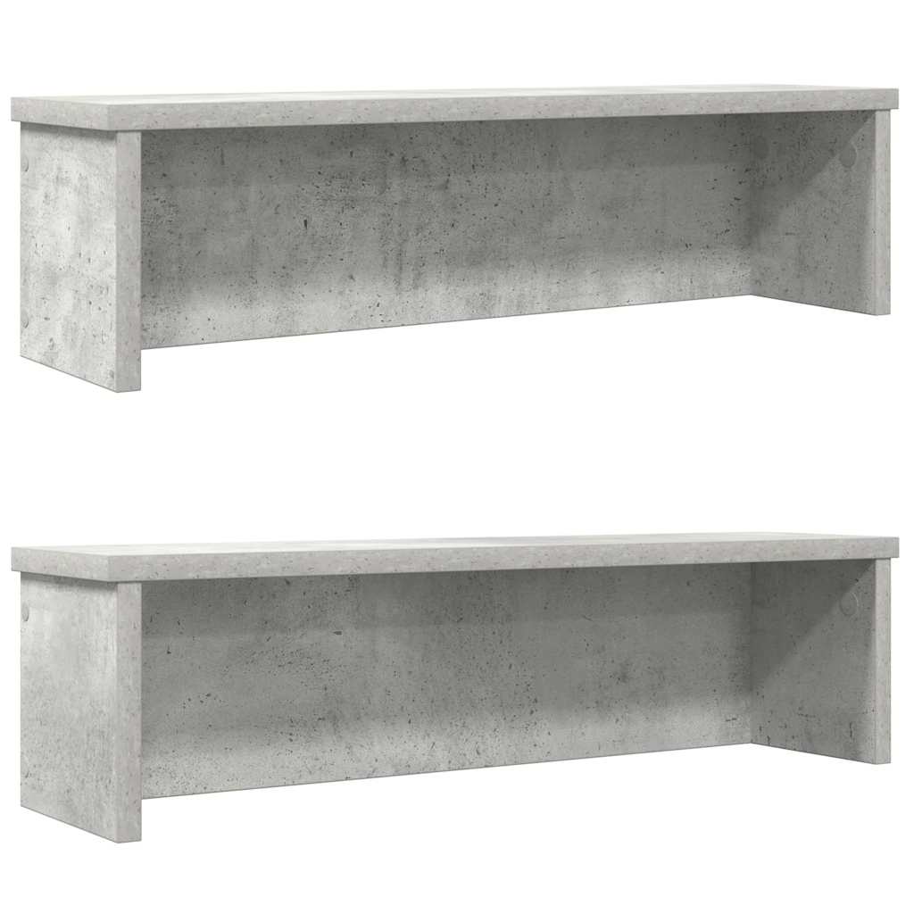 Virtuvės lentynos, sukraunamos, 2 vnt., betono, 50x15x16cm