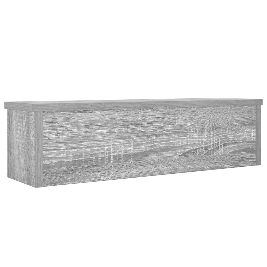 Virtuvės lentynos, sukraunamos, 2 vnt., pilkas, 50x15x16cm