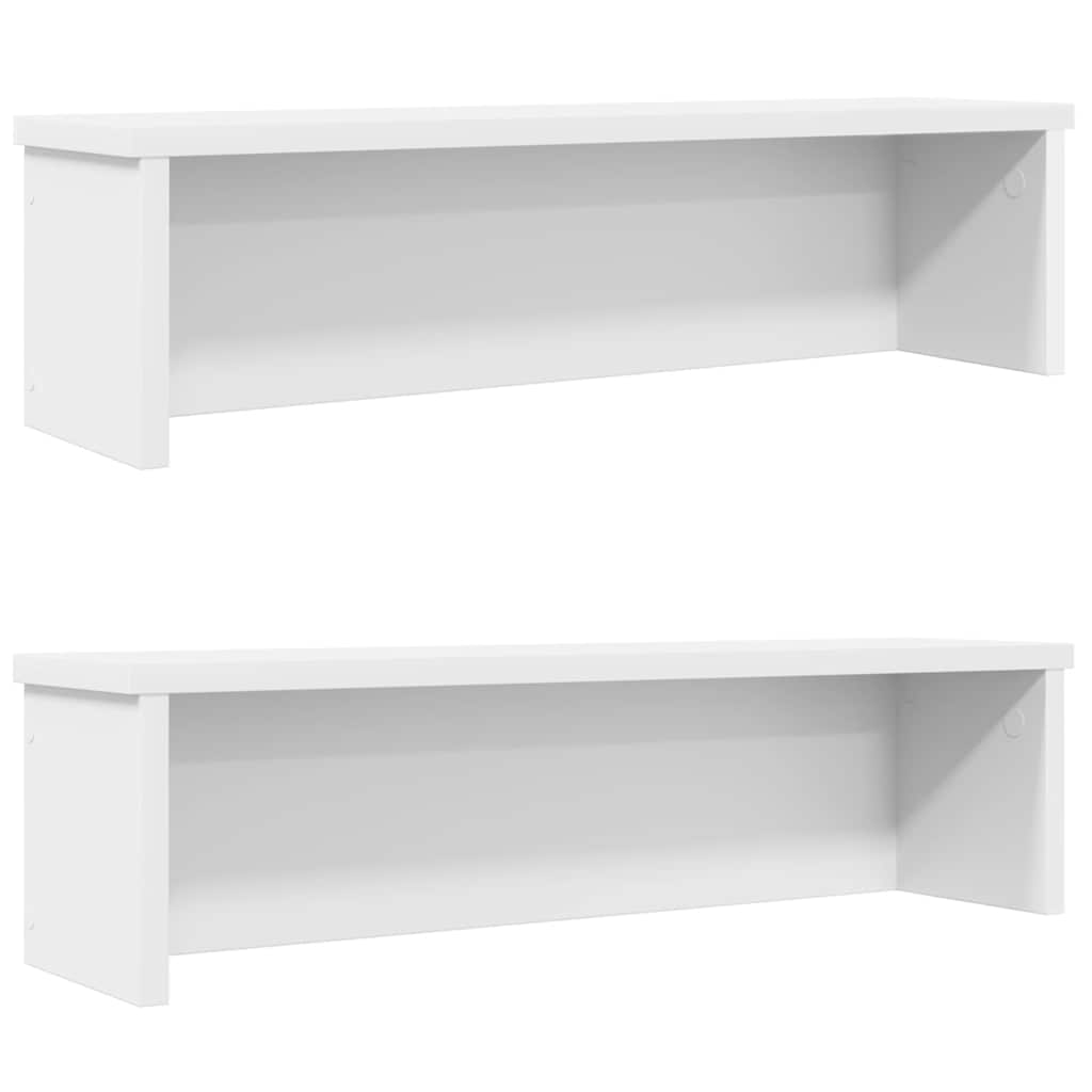 Kitchen shelves, stackable, 2 pcs., white, 60x15x16cm