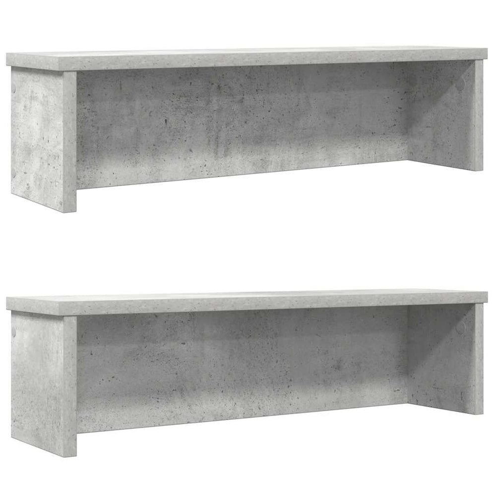Virtuvės lentynos, sukraunamos, 2 vnt., betono, 60x15x16cm