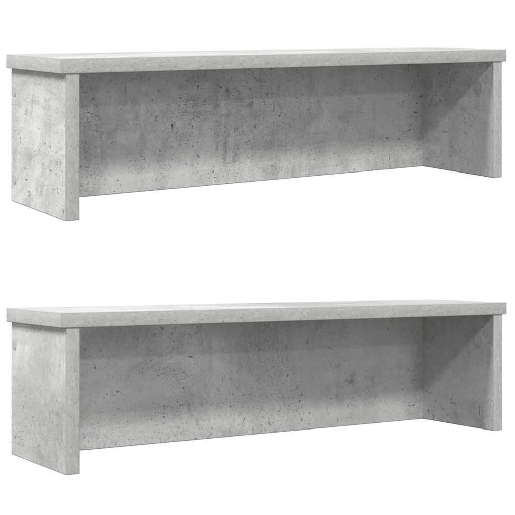 Virtuvės lentynos, sukraunamos, 2 vnt., betono, 60x15x16cm