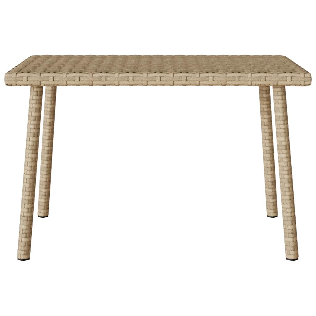 Garden coffee table rectangular sand-colored 60x40x37 cm