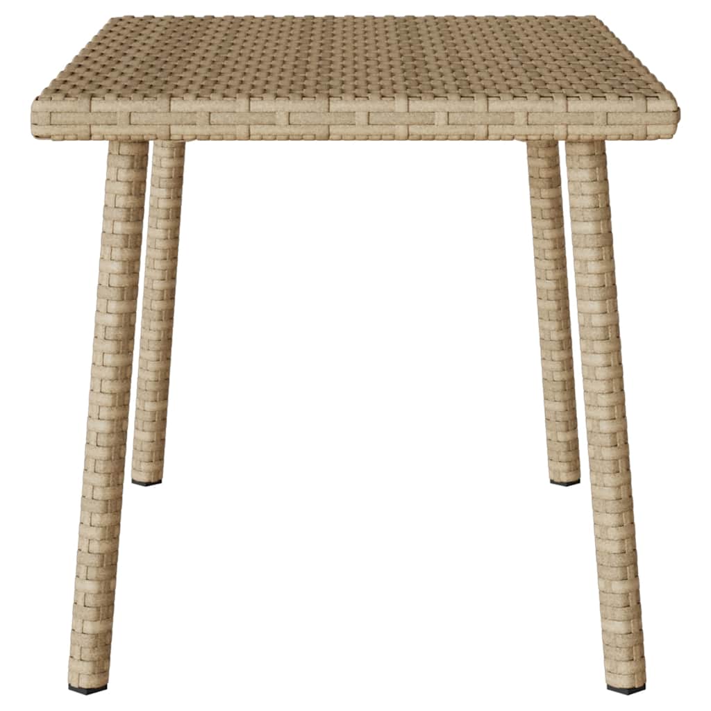 Garden coffee table rectangular sand-colored 60x40x37 cm