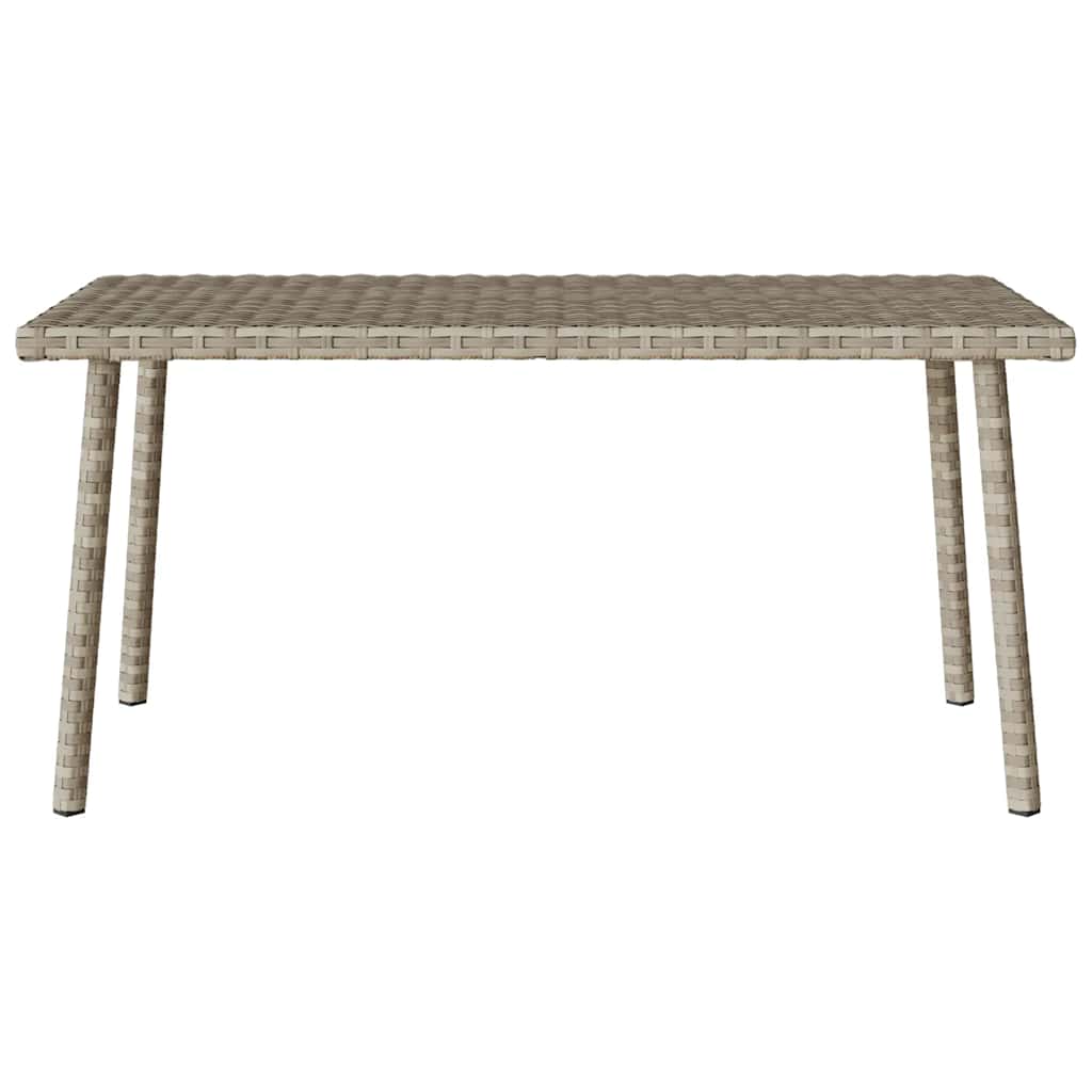 Garden coffee table rectangular light grey 80x40x37 cm