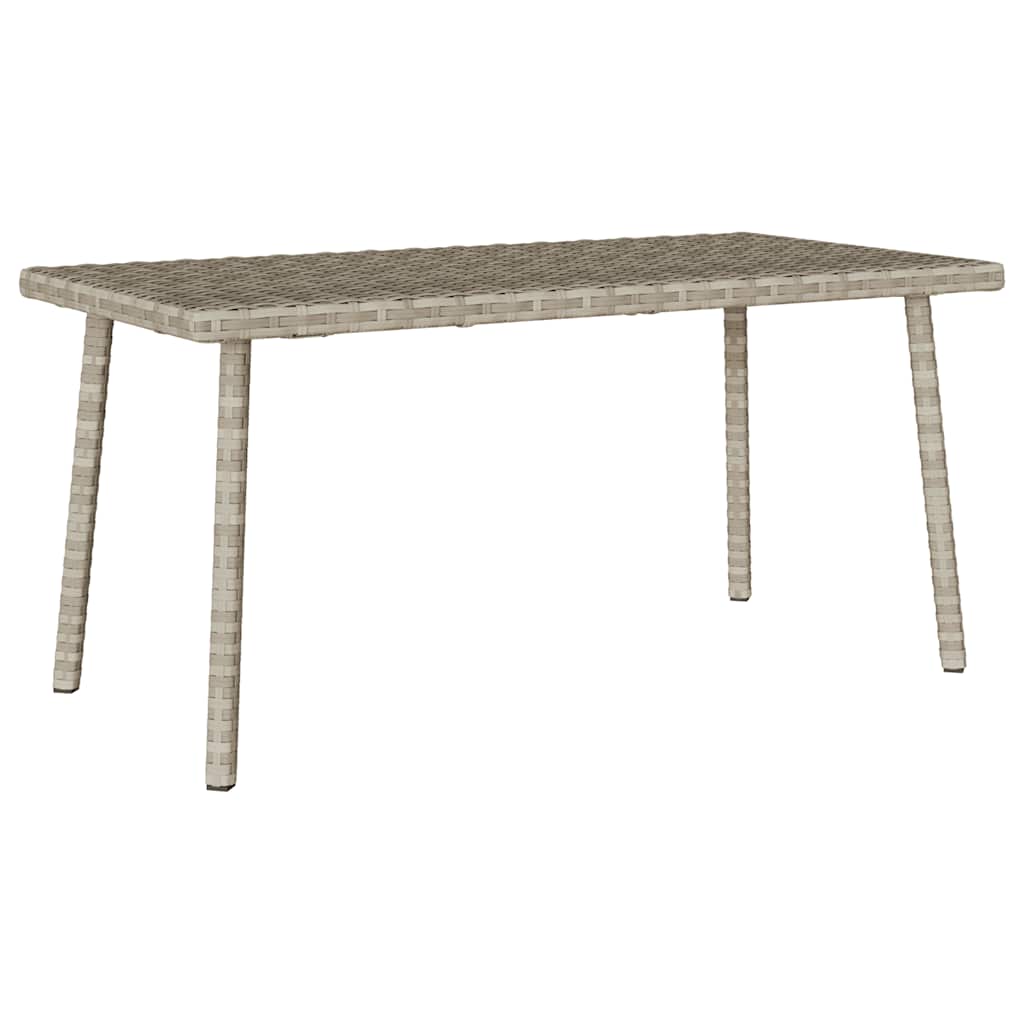 Garden coffee table rectangular light grey 80x40x37 cm
